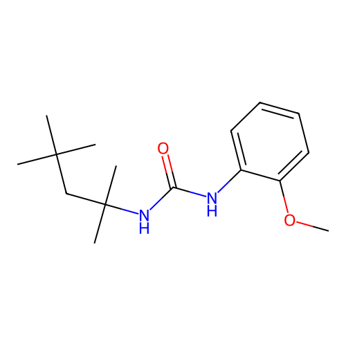 1-(2-Methoxyphenyl)-3-(2,4,4-trimethylpentan-2-yl)urea structure