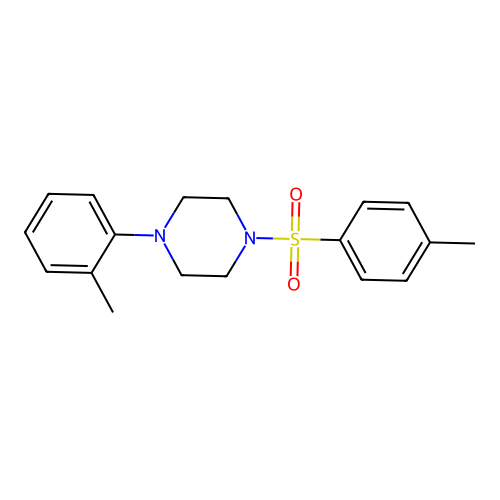 1-(o-Tolyl)-4-(p-tolylsulphonyl)piperazine structure