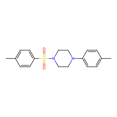 1-(p-Tolyl)-4-(p-tolylsulphonyl)piperazine structure