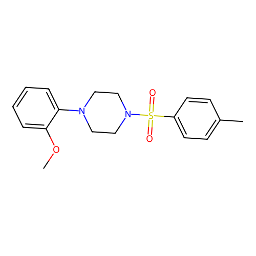 1-(2-Methoxyphenyl)-4-(p-tolylsulphonyl)piperazine structure