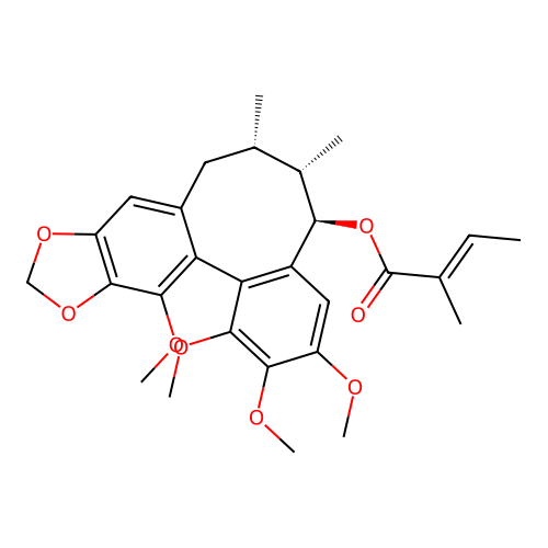 Tigloylgomisin O structure