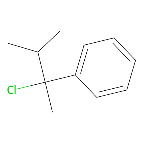 Benzene, (1-chloro-1,2-dimethylpropyl) structure