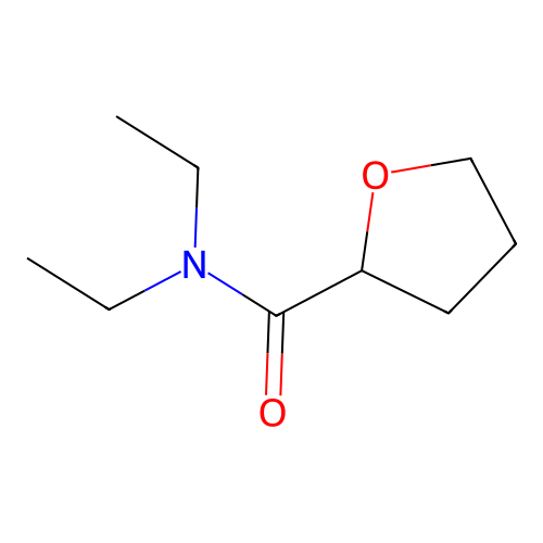 N,N-diethyltetrahydrofuran-2-carboxamide structure