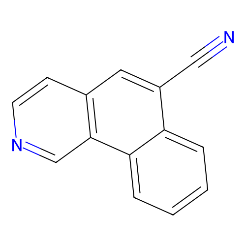 Benz[h]isoquinoline-6-carbonitrile structure