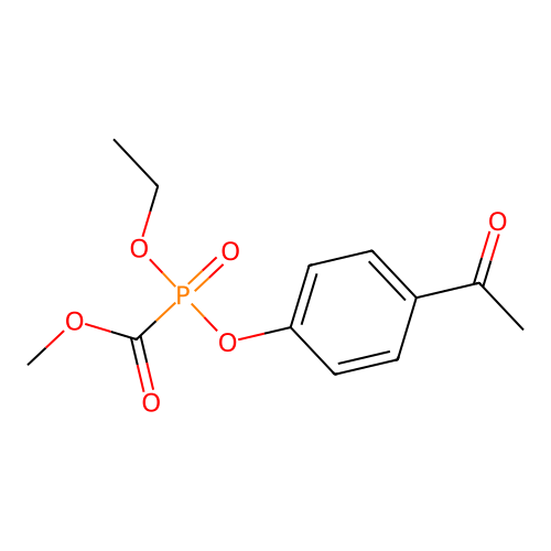 Phosphinecarboxylic acid, (4-acetylphenoxy)ethoxy-, methyl ester, oxide structure