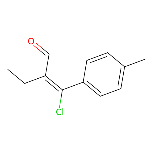 2-[Chloro(4-methylphenyl)methylene]butanal structure