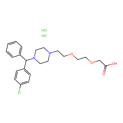 Hydroxyzine Acetic Acid Dihydrochloride structure