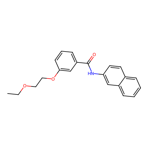 3-(2-ethoxyethoxy)-N-naphthalen-2-ylbenzamide structure