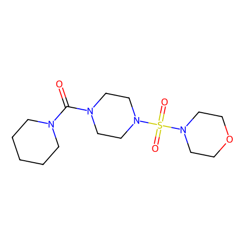 4-(Morpholin-4-ylsulfonyl)piperazinyl piperidyl ketone structure