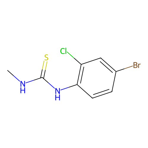 1-(4-Bromo-2-chlorophenyl)-3-methylthiourea structure