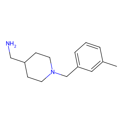 {1-[(3-Methylphenyl)methyl]piperidin-4-yl}methanamine structure