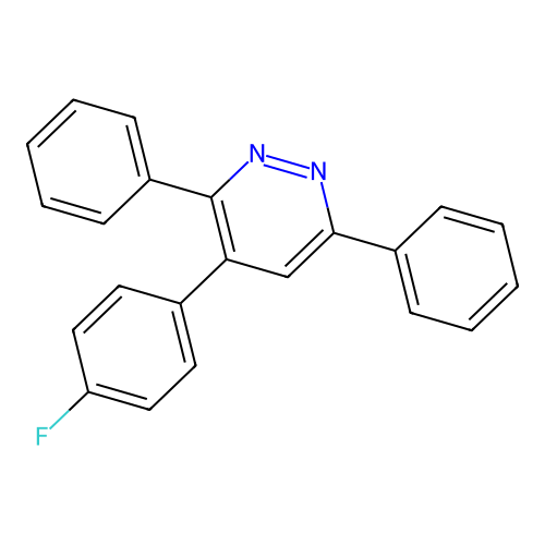 4-(4-Fluorophenyl)-3,6-diphenylpyridazine structure
