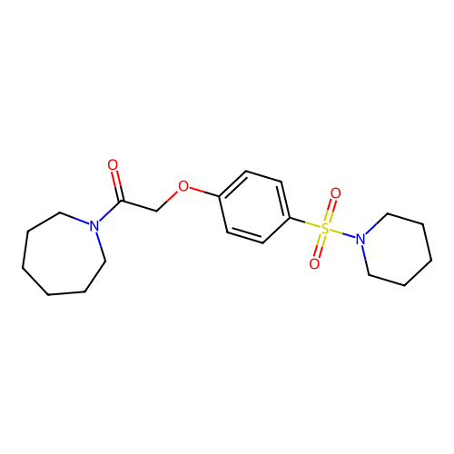 1-{[4-(1-Piperidinylsulfonyl)phenoxy]acetyl}azepane structure