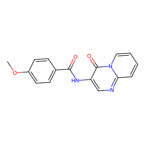 4-methoxy-N-(4-oxo-4H-pyrido[1,2-a]pyrimidin-3-yl)benzamide structure
