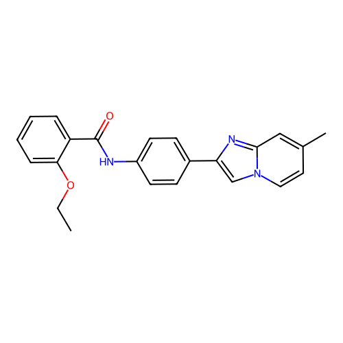 2-Ethoxy-N-(4-{7-methylimidazo[1,2-A]pyridin-2-YL}phenyl)benzamide structure