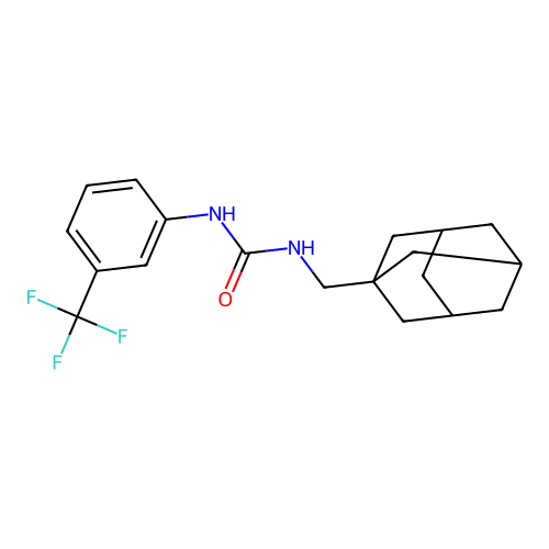1-(1-Adamantylmethyl)-3-[3-(trifluoromethyl)phenyl]urea structure