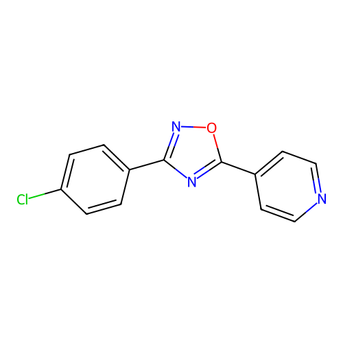 3-(4-Chlorophenyl)-5-pyridin-4-yl-1,2,4-oxadiazole structure