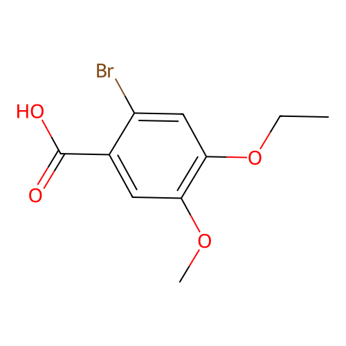 2-Bromo-4-ethoxy-5-methoxybenzoic acid structure