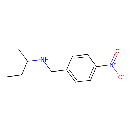 (Butan-2-yl)[(4-nitrophenyl)methyl]amine structure
