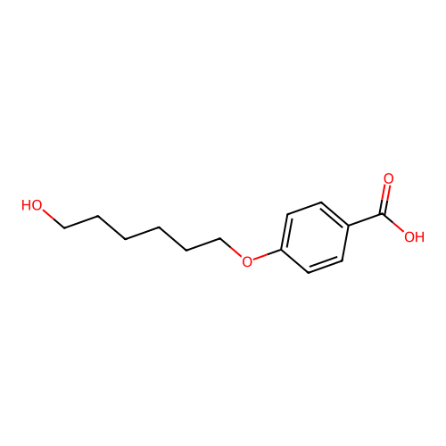 4-(6-Hydroxyhexyloxy)benzoic acid structure