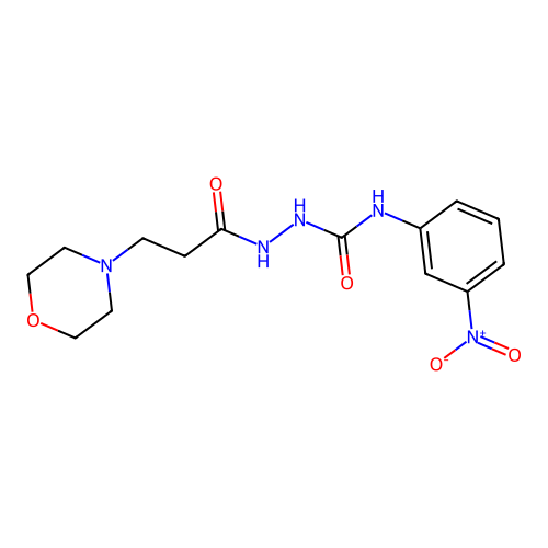 1-(3-Morpholin-4-ylpropanoylamino)-3-(3-nitrophenyl)urea structure