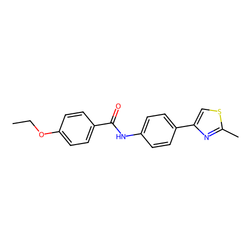 4-ethoxy-N-[4-(2-methyl-1,3-thiazol-4-yl)phenyl]benzamide structure