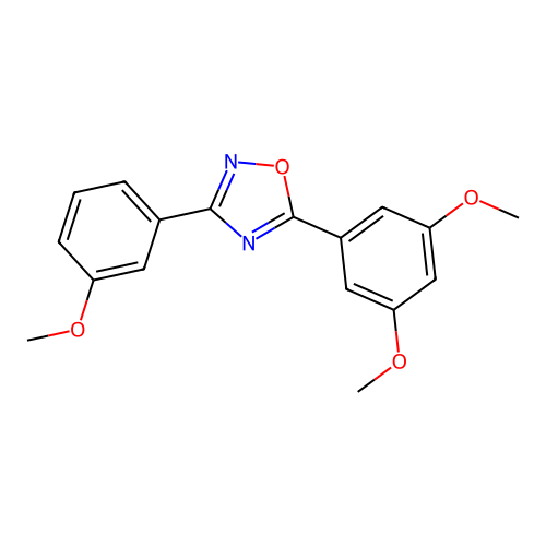 5-(3,5-Dimethoxyphenyl)-3-(3-methoxyphenyl)-1,2,4-oxadiazole structure
