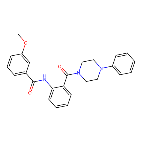 3-methoxy-N-[2-(4-phenylpiperazine-1-carbonyl)phenyl]benzamide structure