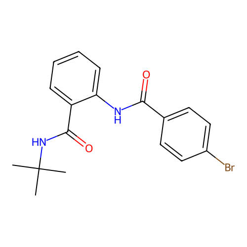 2-[(4-bromobenzoyl)amino]-N-tert-butylbenzamide structure