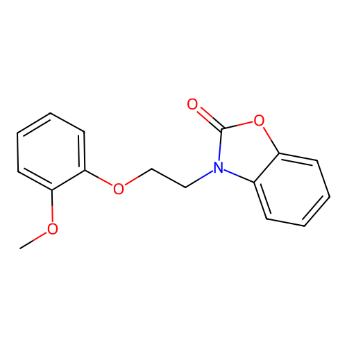 3-(2-(2-methoxyphenoxy)ethyl)benzo[d]oxazol-2(3H)-one structure