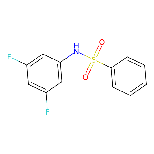 N-(3,5-difluorophenyl)benzenesulfonamide structure