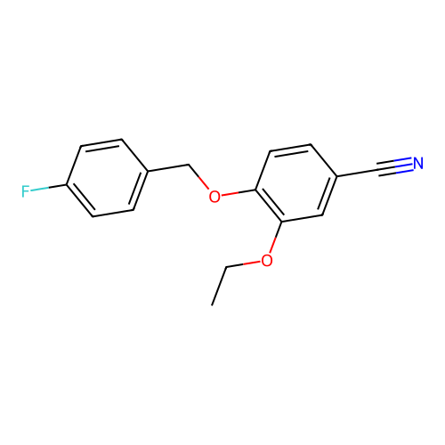 3-Ethoxy-4-[(4-fluorophenyl)methoxy]benzonitrile structure