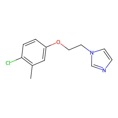 1-[2-(4-chloro-3-methylphenoxy)ethyl]-1H-imidazole structure