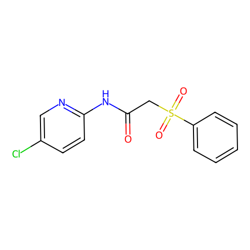2-(benzenesulfonyl)-N-(5-chloropyridin-2-yl)acetamide structure