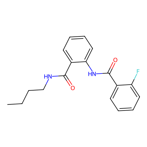 N-butyl-2-[(2-fluorobenzoyl)amino]benzamide structure