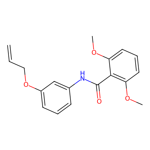 2,6-dimethoxy-N-(3-prop-2-enoxyphenyl)benzamide structure