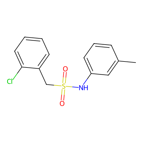 1-(2-chlorophenyl)-N-(3-methylphenyl)methanesulfonamide structure