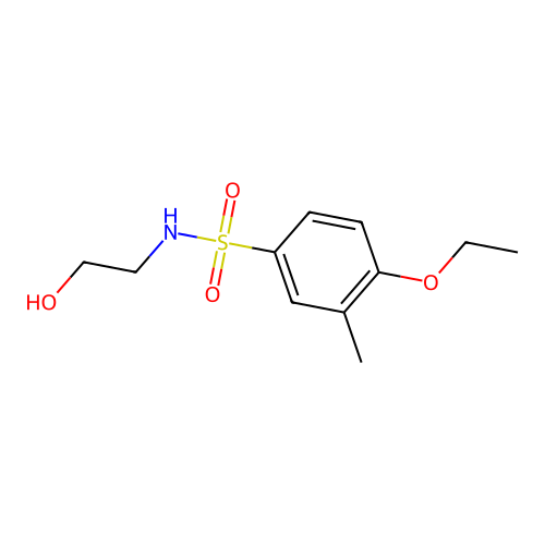 4-ethoxy-N-(2-hydroxyethyl)-3-methylbenzenesulfonamide structure