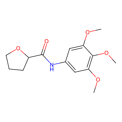 N-(3,4,5-trimethoxyphenyl)oxolane-2-carboxamide structure