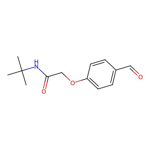 N-(Tert-butyl)-2-(4-formylphenoxy)acetamide structure