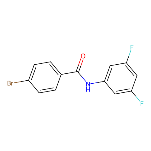4-bromo-N-(3,5-difluorophenyl)benzamide structure