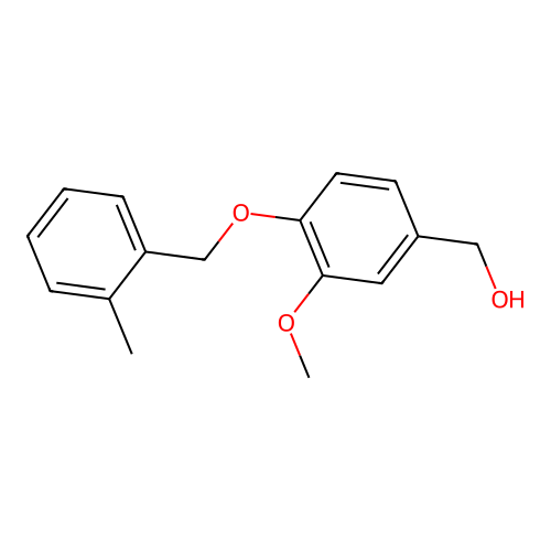 {3-Methoxy-4-[(2-methylbenzyl)oxy]phenyl}methanol structure
