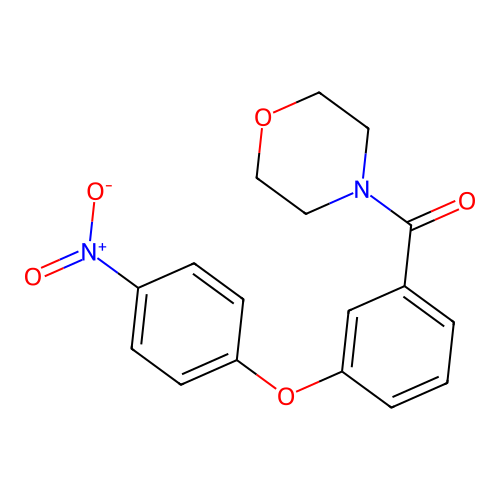 Morpholin-4-yl[3-(4-nitrophenoxy)phenyl]methanone structure