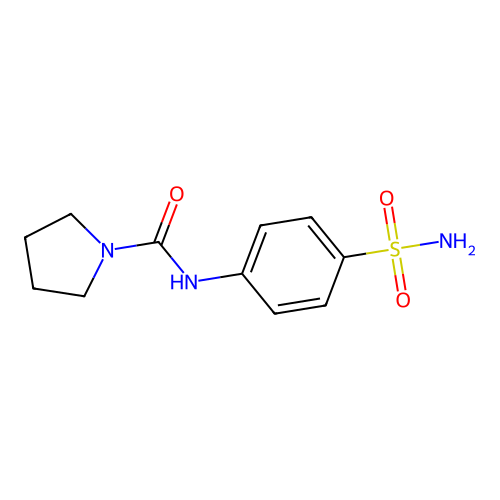 N-(4-sulfamoylphenyl)pyrrolidine-1-carboxamide structure