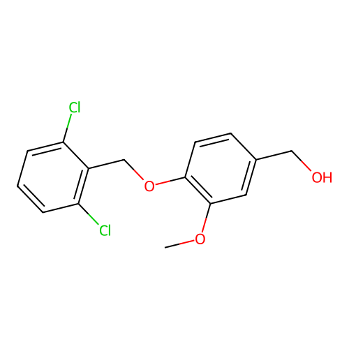 {4-[(2,6-Dichlorobenzyl)oxy]-3-methoxyphenyl}methanol structure