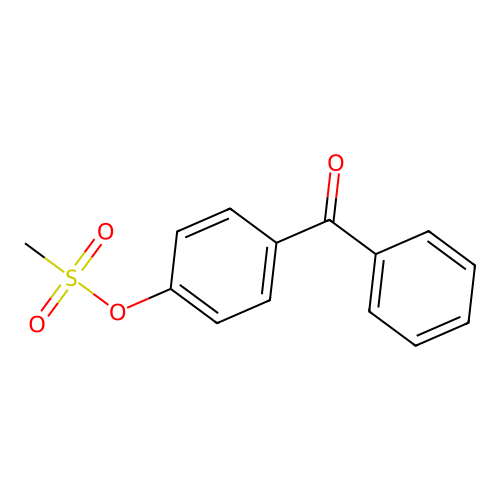4-Benzoylphenyl methanesulfonate structure