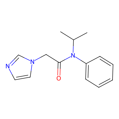 2-imidazol-1-yl-N-phenyl-N-propan-2-ylacetamide structure