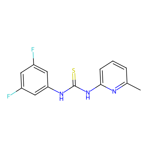 1-(3,5-Difluorophenyl)-3-(6-methylpyridin-2-yl)thiourea structure