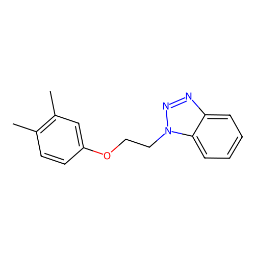 1-[2-(3,4-Dimethylphenoxy)ethyl]benzotriazole structure