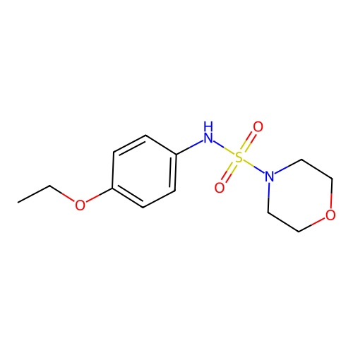N-(4-ethoxyphenyl)morpholine-4-sulfonamide structure